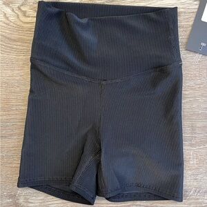 Five girls Black Ribbed Shorts NWT size XL